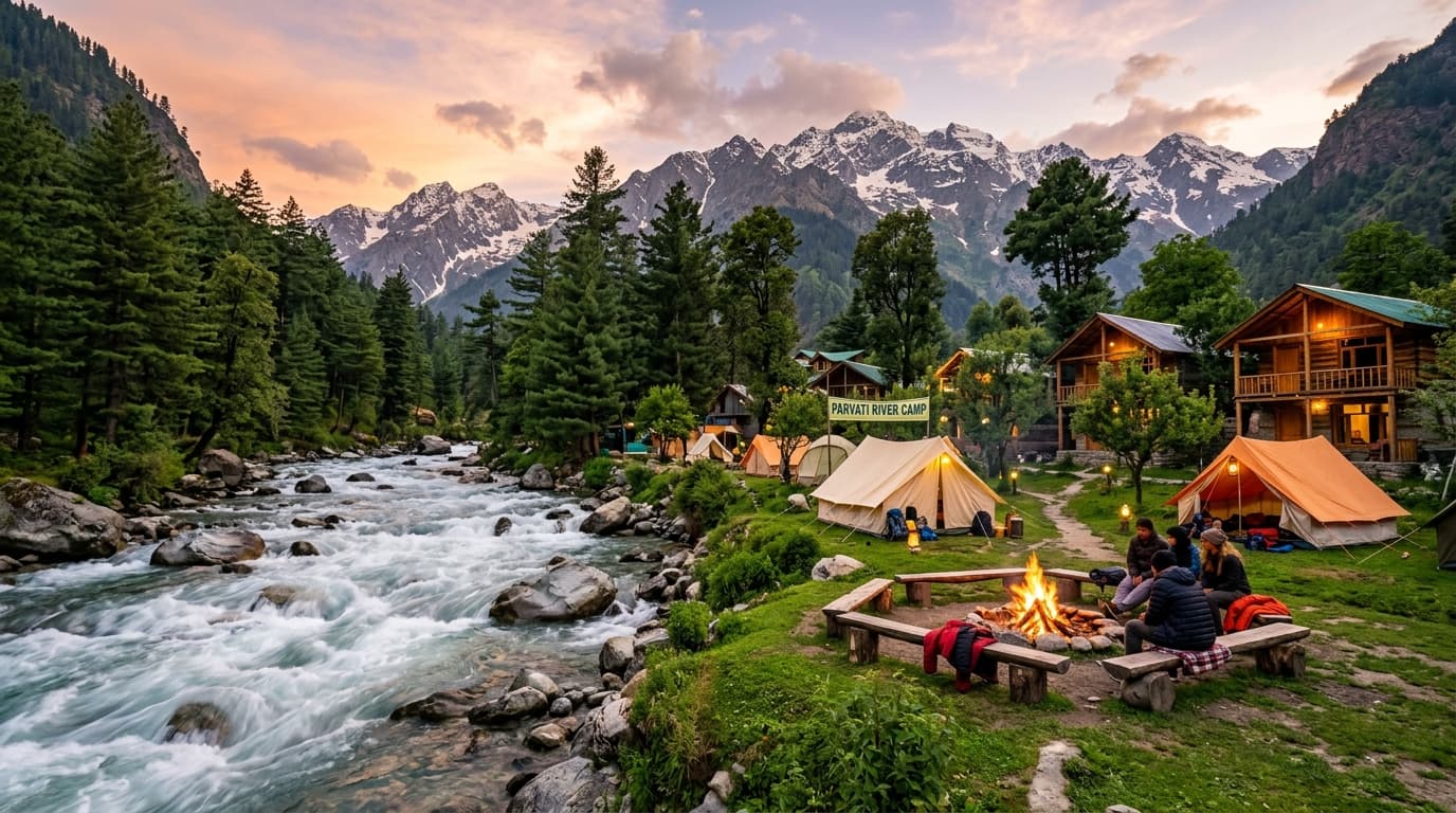 Parvati Riverside Alpine Camps & Bonfire