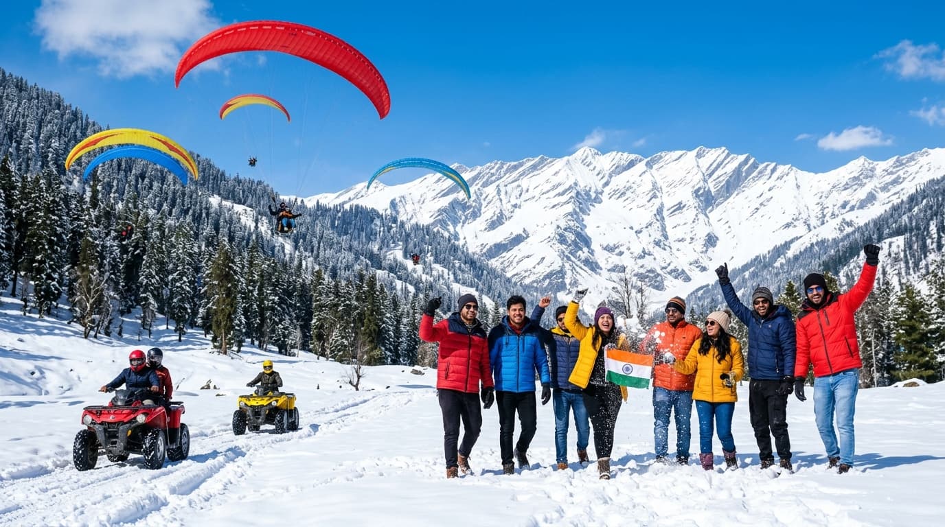 Solang Valley January Snow Adventures